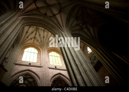 Interno della cattedrale gotica di Astorga, Spagna, Venerdì, 6 maggio 2011. Foto Stock