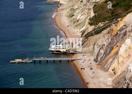 Allume Bay sull'Isola di Wight in Inghilterra Foto Stock