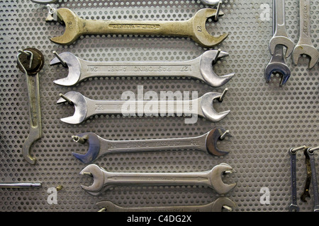 Workshop, Scooter & Lambretta museum, Rodano, provincia di Milano, Italia Foto Stock