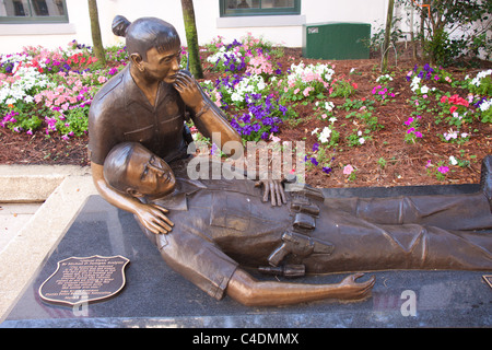 "Ufficiale all', memorial a funzionari di polizia presso il Campidoglio, Tallahassee, Florida Foto Stock