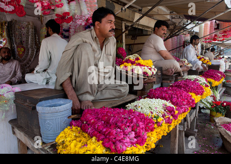 Mercato nel centro di Lahore Foto Stock
