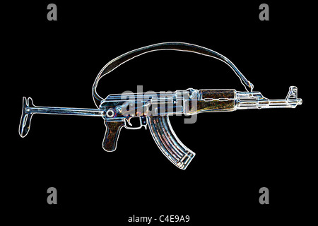 Kalashnikov AK (47) è un russo assualt arma Foto Stock