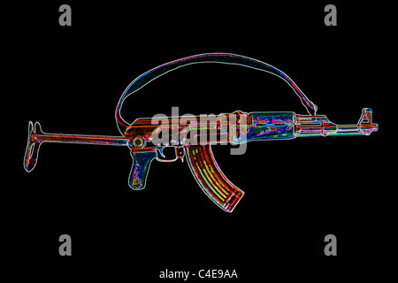 Kalashnikov AK (47) è un russo assualt arma Foto Stock