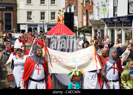 Grande letto a Knaresborough gara 2011 Knaresborough North Yorkshire Foto Stock