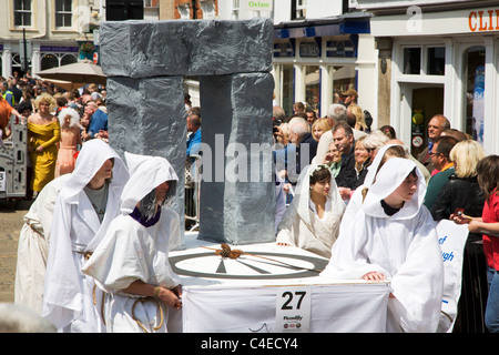 Grande letto a Knaresborough gara 2011 Knaresborough North Yorkshire Foto Stock