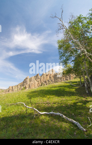 Paesaggio in Gorkhi-Terelji National Park, Mongolia Foto Stock