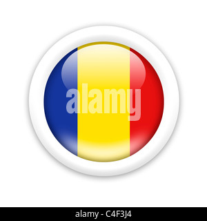 Bandiera della Romania Foto Stock