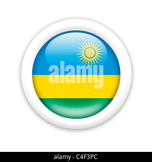 Bandiera del Ruanda Foto Stock