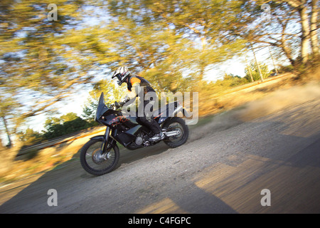 La guida registra i motociclisti Foto Stock