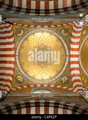 Interno della cattedrale di Notre Dame de la Garde, Marsiglia, Francia, Foto Stock