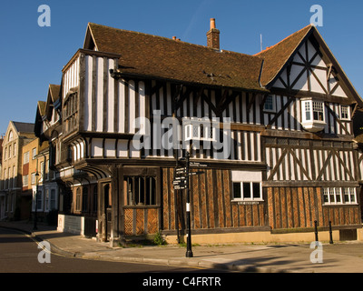 Il Tudor House Bugle Street Southampton Hampshire REGNO UNITO Inghilterra costruita alla fine del XV secolo Foto Stock