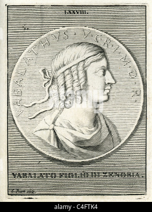 Zenobia (Julia Aurelia Zenobia Cleopatra) 240 a c. 274 annuncio era un terzo secolo Siro regina dell'Impero Palmyrene Foto Stock