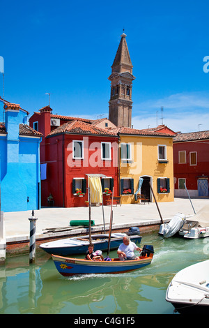 Venezia, Isola di Burano Foto Stock