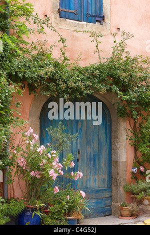 Un portale in Saint-Félix-Lauragais, Haute-Garonne, Midi-Pirenei, Francia Foto Stock