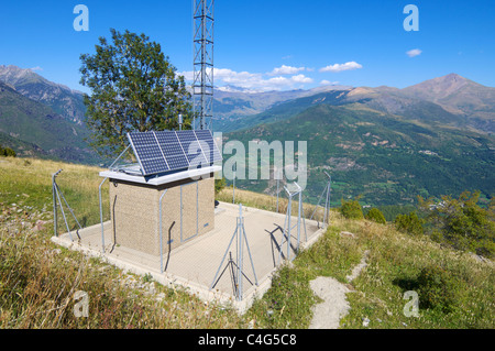 Piccolo pannello fotovoltaico Foto Stock