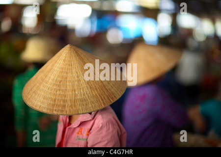 Il mercato a Can Tho, Delta del Mekong, Vietnam Foto Stock