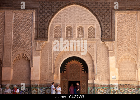 Medersa Ali Ben Youssef, Marrakech, Marocco Foto Stock