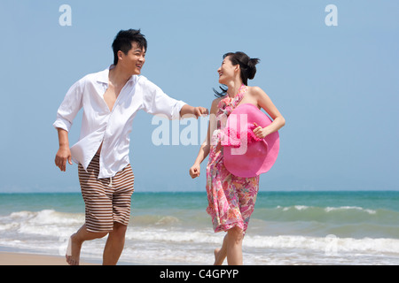 Felice Coppia in vacanza Foto Stock