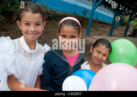 Bambini Escazu Valle Centrale Costa Rica Foto Stock