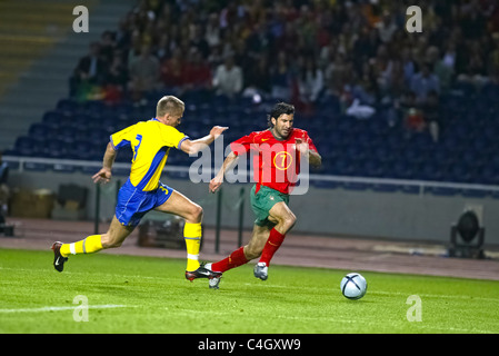 Calcio portoghese player Luis FIGO Foto Stock
