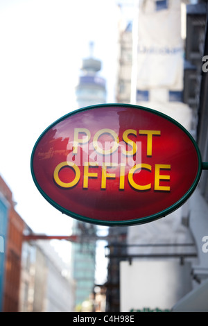 Post office segno, London, England, Regno Unito, GB. Foto Stock