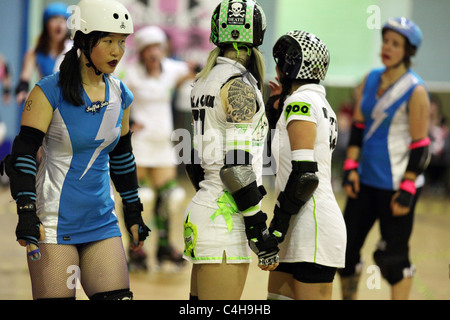 Roller Derby In Londra Foto Stock