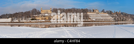 Elbschloesser Dresden | Castelli Elba a Dresda Foto Stock