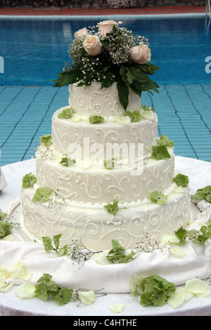 Italiano torta di nozze Foto Stock