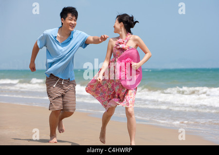 Felice Coppia in vacanza Foto Stock