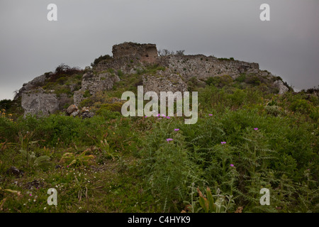 L antica città ellenica di Polyrinia, Creta. Il nome di luogo significa "pecore". Foto Stock