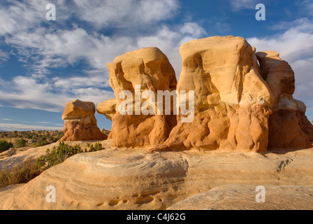 Hoodoos arenaria di Devils Garden, la grande scala Escalante National Monument Utah Foto Stock