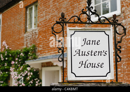 Jane Austen's House, Chawton, Alton, Hampshire, Inghilterra Foto Stock