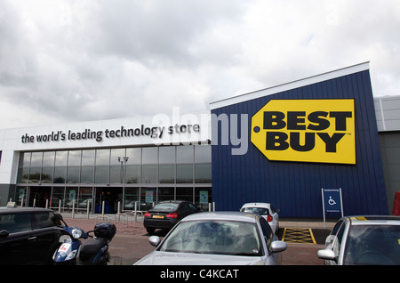 Un negozio Best Buy su un retail park a Nottingham, Inghilterra, Regno Unito Foto Stock