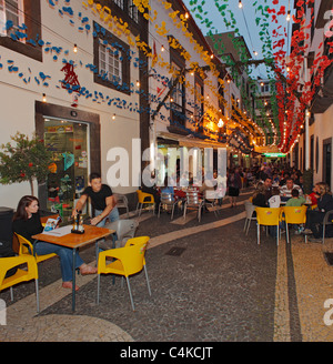 Città vecchia di Funchal Madeira. Foto Stock