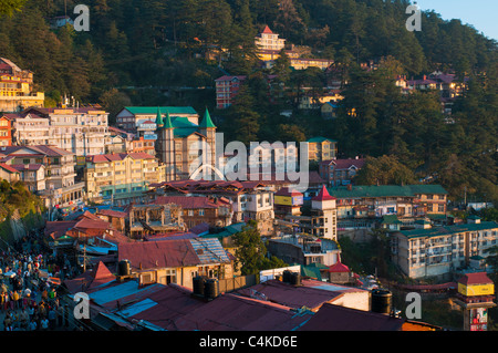 Shimla, a nord-ovest di Himalaya Himachal Pradesh, India, Asia Foto Stock