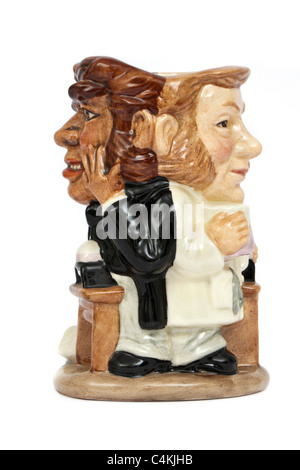 Royal Doulton a doppia faccia 'Dr Jekyll e Mr Hyde' carattere caraffa (design D7024 da 1995 da Stanley James Taylor) Foto Stock