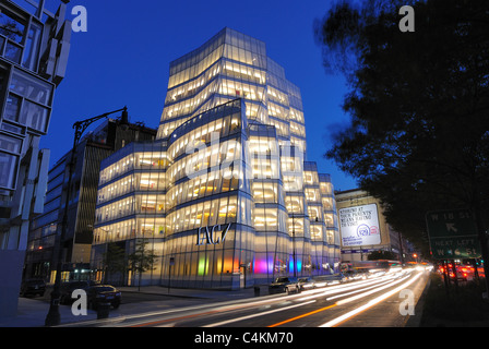 Frank Gehry's IAC Building in Lower Manhattan New York City. Foto Stock