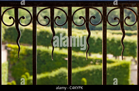 Balcone, Villandry, Francia Foto Stock