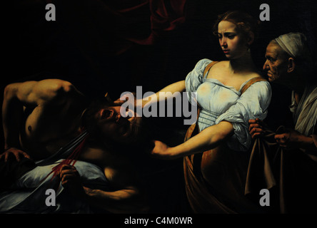 Judith decapitazione Oloferne, Caravaggio. Palazzo Barberini di Roma Foto Stock