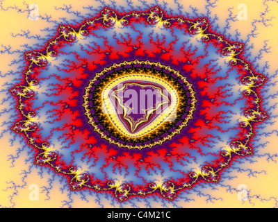 Un calcolatore di frattali generati sulla base del set di Mandelbrot Foto Stock