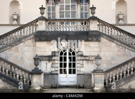 Chiswick House, West London: close up della scala posteriore Foto Stock