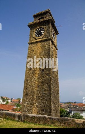 Torre dell Orologio in Forte Galle, Galle, Sri Lanka, Asia Foto Stock