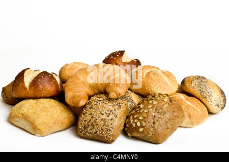 Il cibo della colazione insieme di raccolta dei rotoli Foto Stock