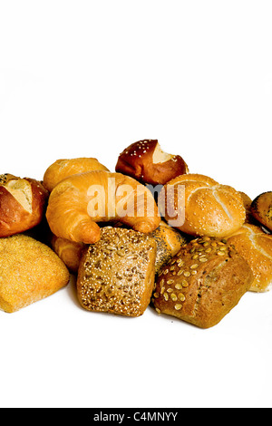 Il cibo della colazione insieme di raccolta dei rotoli Foto Stock