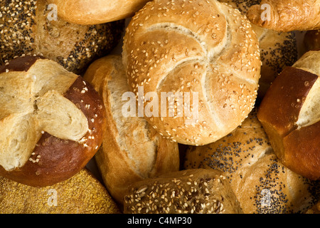 Il cibo della colazione insieme di raccolta dei rotoli Foto Stock