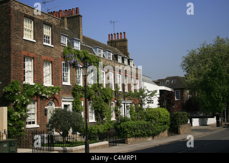 Eleganti case da Richmond Green, Greater London, Regno Unito Foto Stock