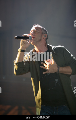 Eros Ramazotti eseguire il concerto a Budapest, Ungheria, 2009.11.03 Foto Stock