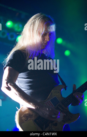 Membri della Alice in Chains band eseguire il concerto a Budapest, Ungheria, 2009.11.27 Foto Stock