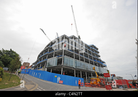 I nuovi uffici per American Express viene costruito nel centro città di Brighton Regno Unito Foto Stock