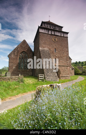 St.Bridget's Church, Skenfrith, Monmouthshire, Regno Unito Foto Stock